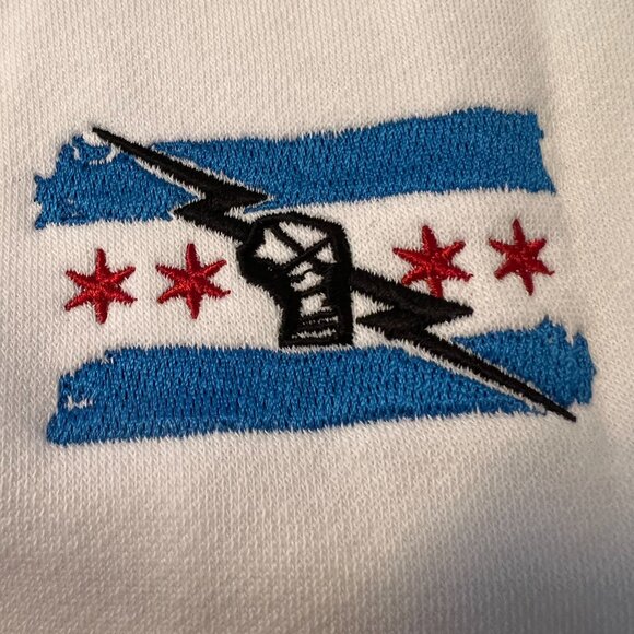 Antigua White CM Punk Victory Pullover Hoodie NWT Med - Picture 2 of 3